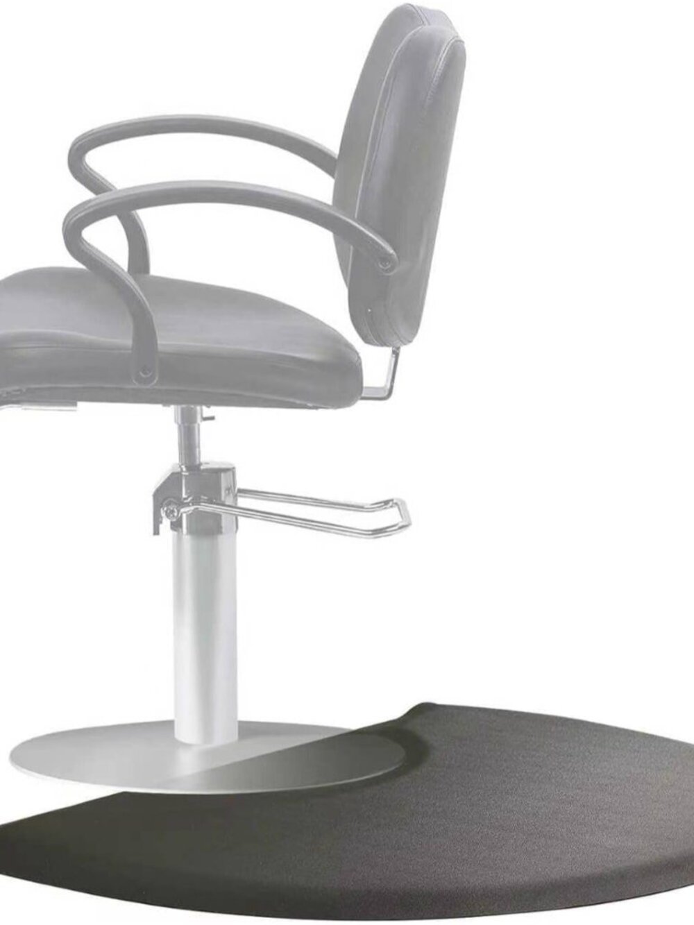 Salon Mat 3′x4′ Barber Shop Chair Mat Anti-Fatigue Salon Floor Mat - Black Semi